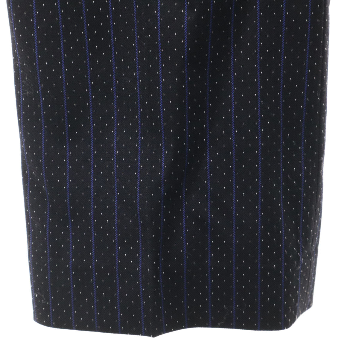 Paul Smith BLACK ポールスミス ブラック ドット ストライプ柄 スラックスパンツ 40 ブラック メンズ