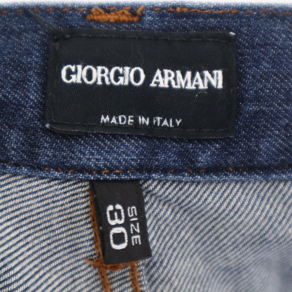 GIORGIO ARMANI ジョルジオアルマーニ イタリア製 デニムパンツ W30 インディゴブルー ジーンズ メンズ