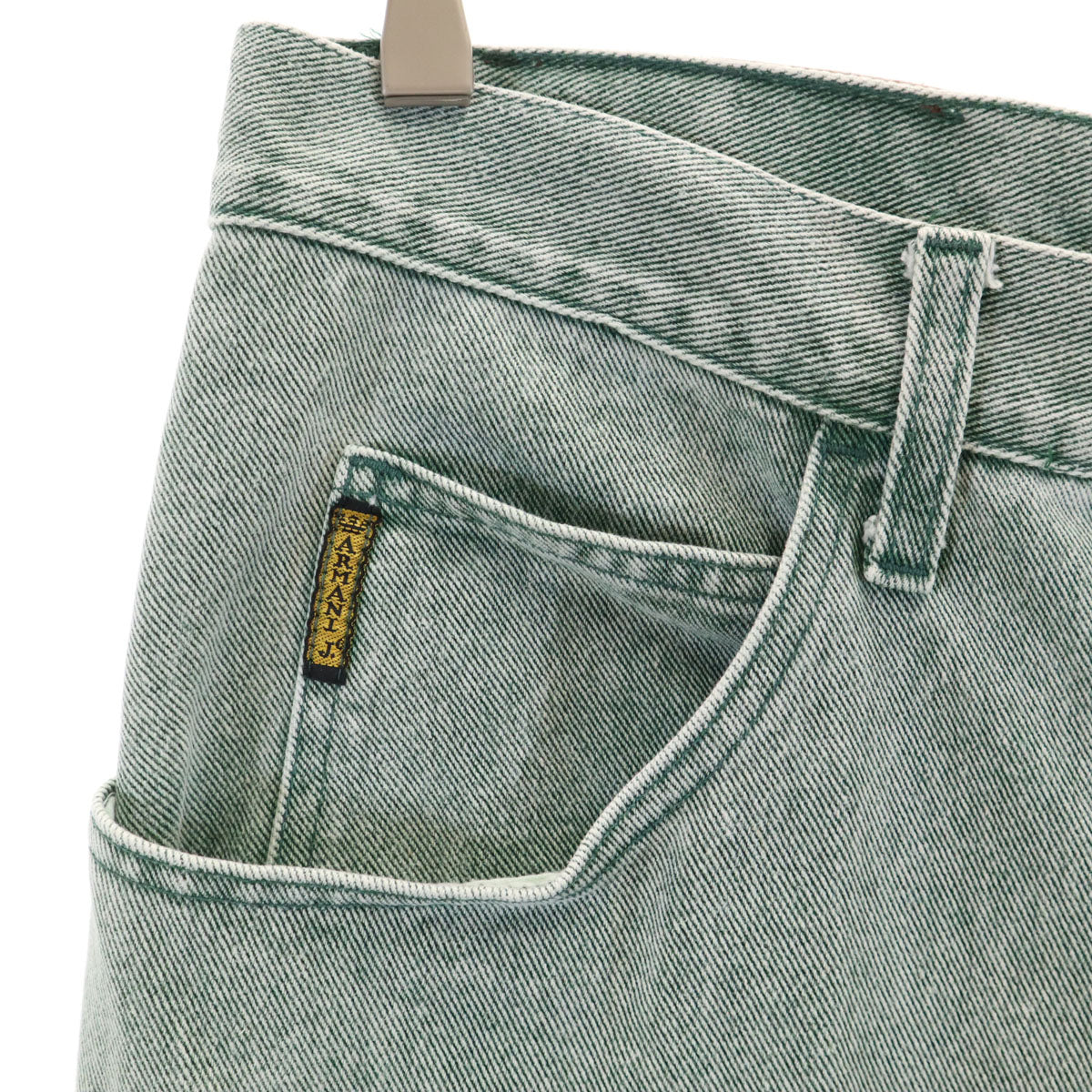 ARMANI JEANS アルマーニジーンズ 90s イタリア製 オールド テーパードデニムパンツ W36 グリーン メンズ