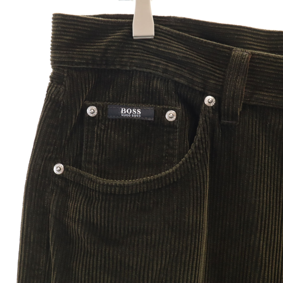 BOSS HUGO BOSS ボスヒューゴボス コーデュロイパンツ W36 カーキ メンズ