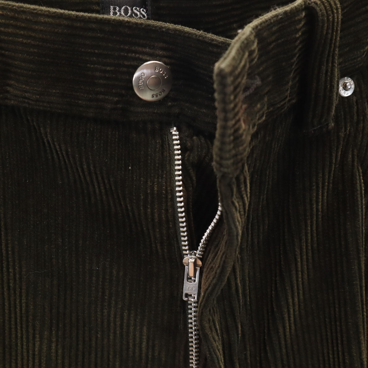 BOSS HUGO BOSS ボスヒューゴボス コーデュロイパンツ W36 カーキ メンズ