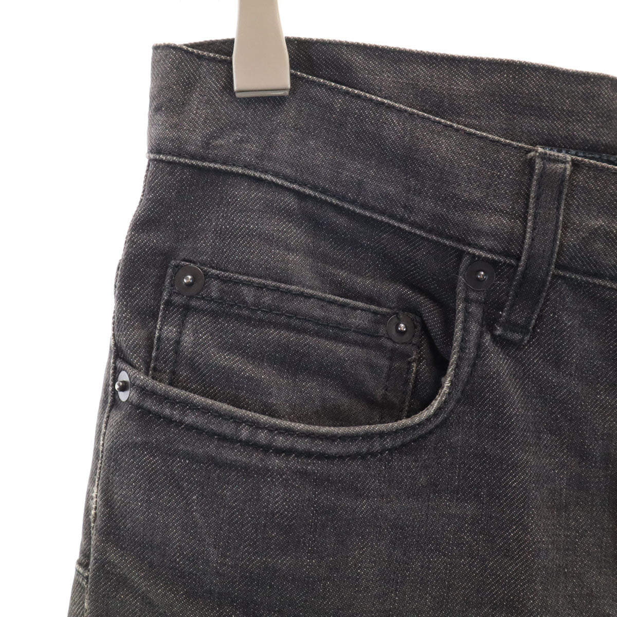 Dior ディオール ストレートデニムパンツ W27 ブラック ジーンズ レディース