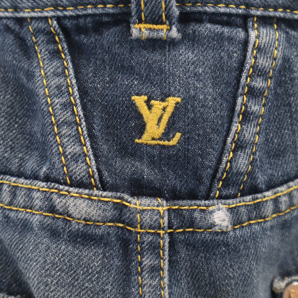 LOUIS VUITTON ルイヴィトン イタリア製 デニムパンツ 42 インディゴ ジーンズ メンズ