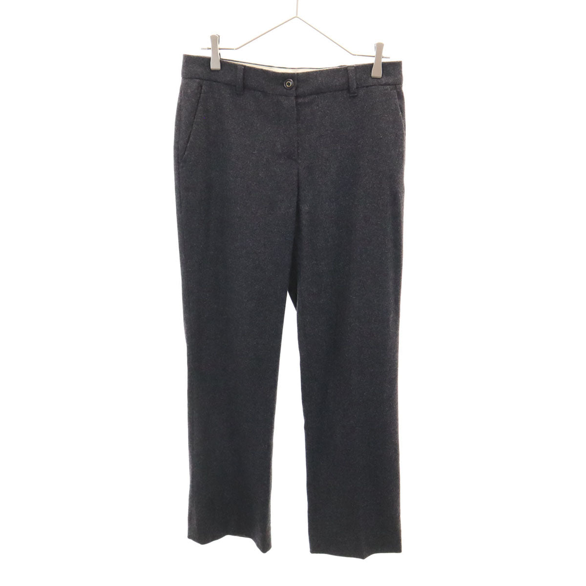 MAXMARA STUDIO マックスマーラステュディオ ウールパンツ 42 チャコールグレー レディース