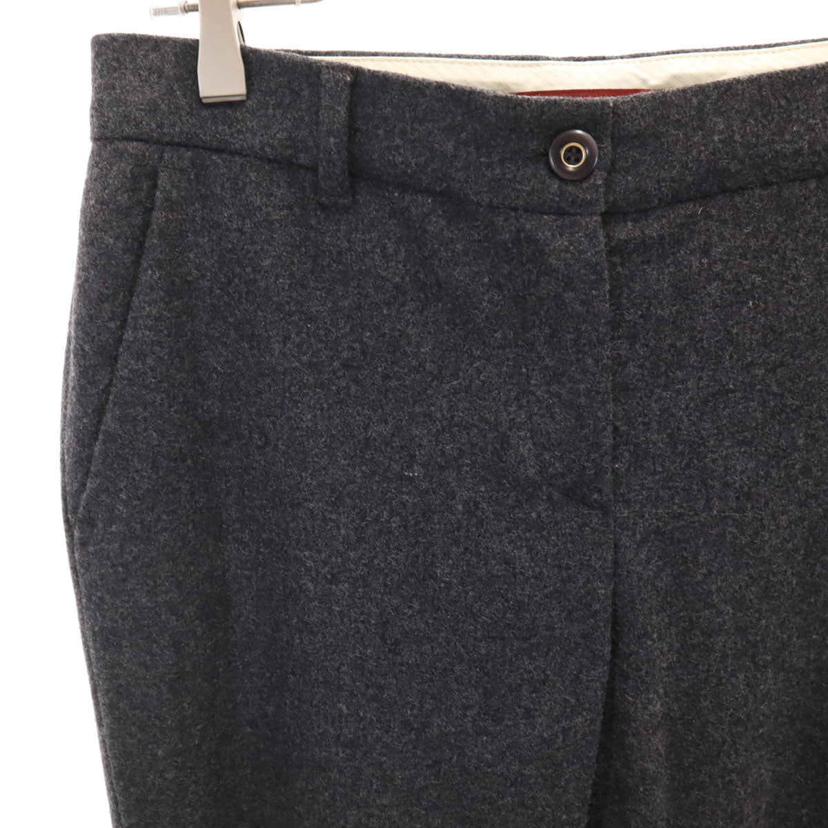 MAXMARA STUDIO マックスマーラステュディオ ウールパンツ 42 チャコールグレー レディース