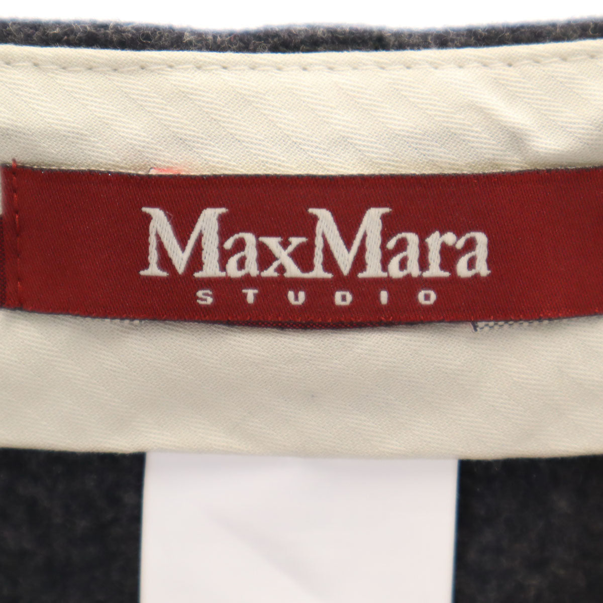 MAXMARA STUDIO マックスマーラステュディオ ウールパンツ 42 チャコールグレー レディース