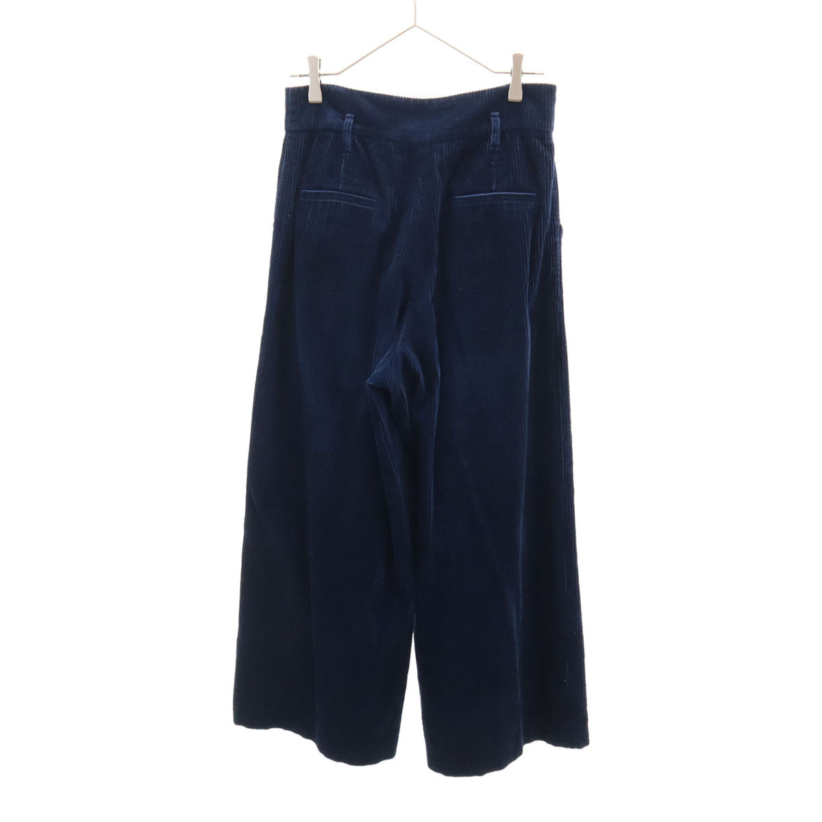 BLUE LABEL CRESTBRIDGE ブルーレーベルクレストブリッジ コーデュロイ ワイドパンツ 38 ネイビー レディース