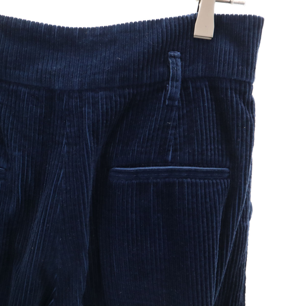 BLUE LABEL CRESTBRIDGE ブルーレーベルクレストブリッジ コーデュロイ ワイドパンツ 38 ネイビー レディース
