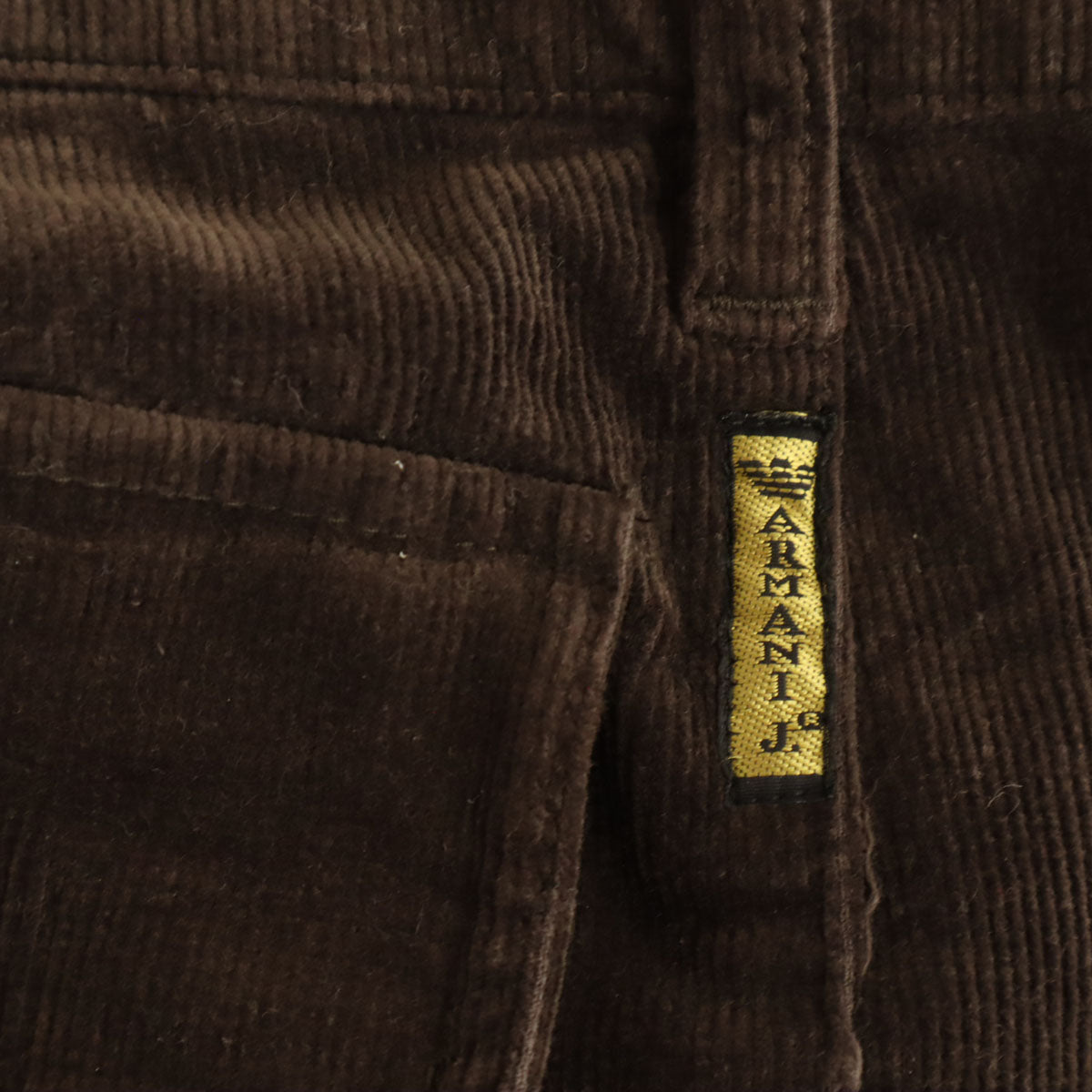 ARMANI JEANS アルマーニジーンズ イタリア製 コーデュロイパンツ 52 ブラウン メンズ