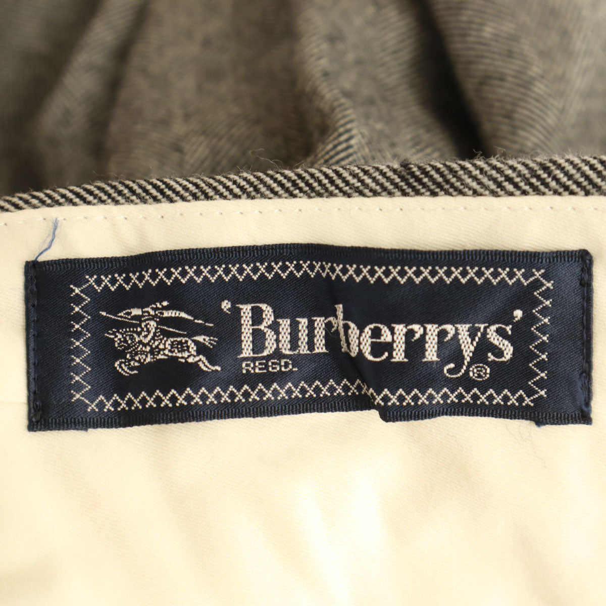 Burberrys バーバリーズ 90s オールド ヘリンボーン柄 スラックスパンツ 82 グレー メンズ