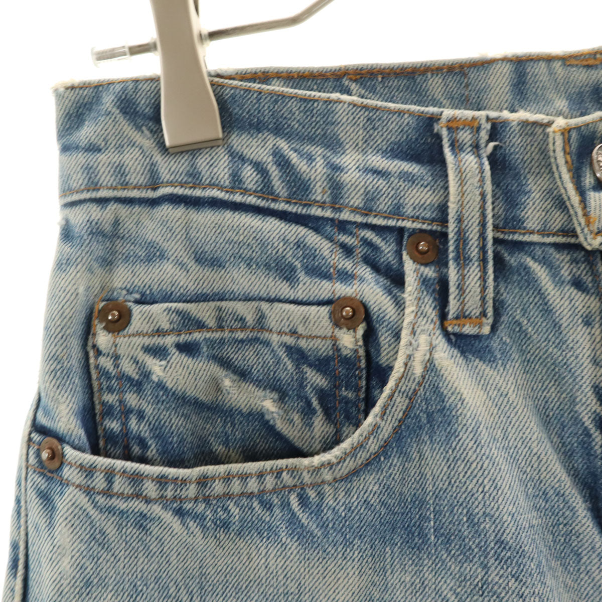 Levi's リーバイス 70s 505 66後期 ヴィンテージ 42タロン デニムパンツ W27 ウォッシュブルー ジーンズ レディース