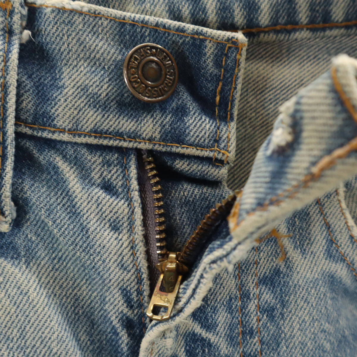 Levi's リーバイス 70s 505 66後期 ヴィンテージ 42タロン デニムパンツ W27 ウォッシュブルー ジーンズ レディース