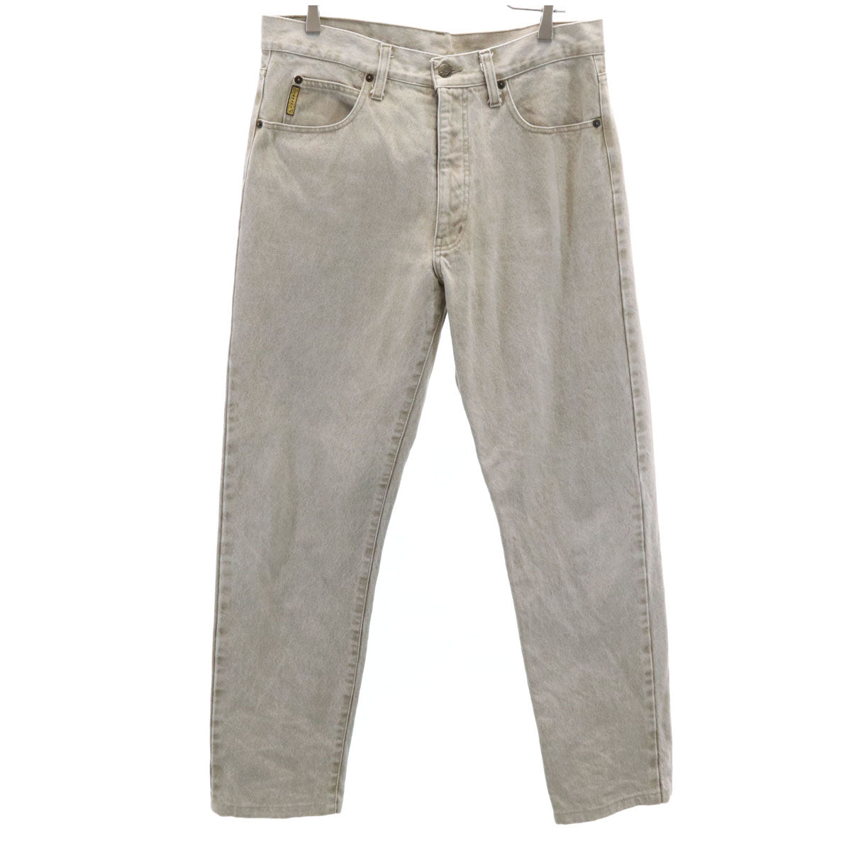 ARMANI JEANS アルマーニジーンズ 90s イタリア製 オールド テーパードデニムパンツ W36 ベージュ ジーンズ メンズ