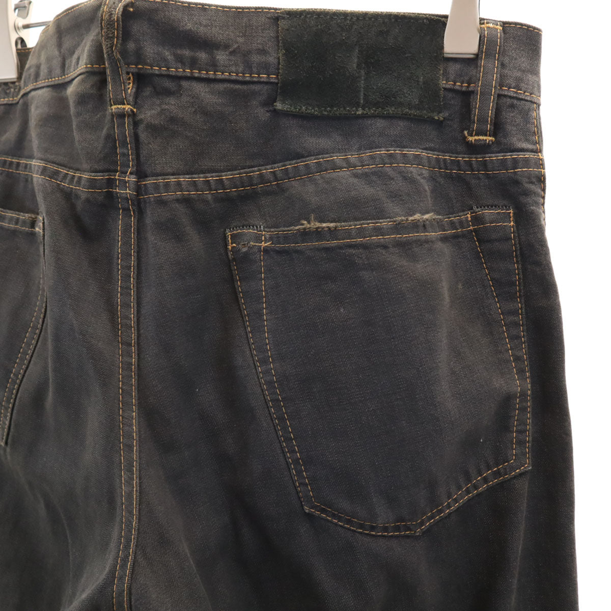 HYSTERIC GLAMOUR ヒステリックグラマー 日本製 スタッズ ストレートデニムパンツ M ブラック ジーンズ メンズ