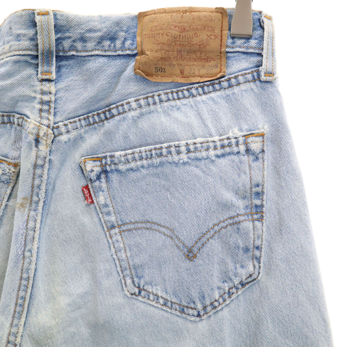 Levi's リーバイス 90s 501 USA製 オールド ストレートデニムパンツ W31 ブルー ジーンズ メンズ