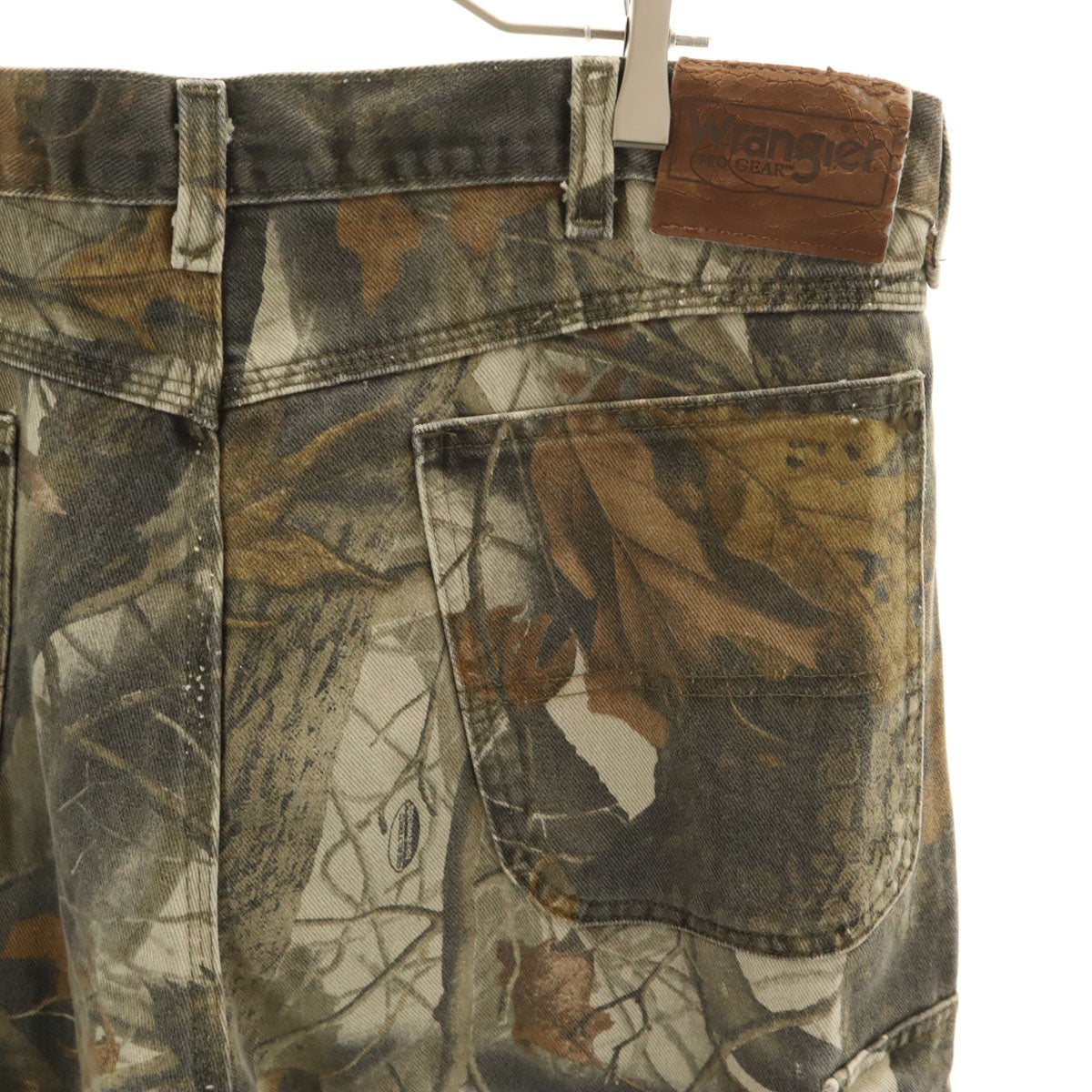 Wrangler ラングラー リアルツリー柄 カーゴパンツ W40 ベージュ メンズ