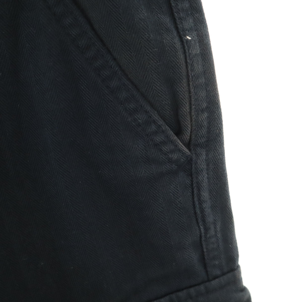 uniform experiment ユニフォームエクスペリメント 日本製 ヘリンボーン カーゴパンツ 2 濃紺 ロールアップ メンズ