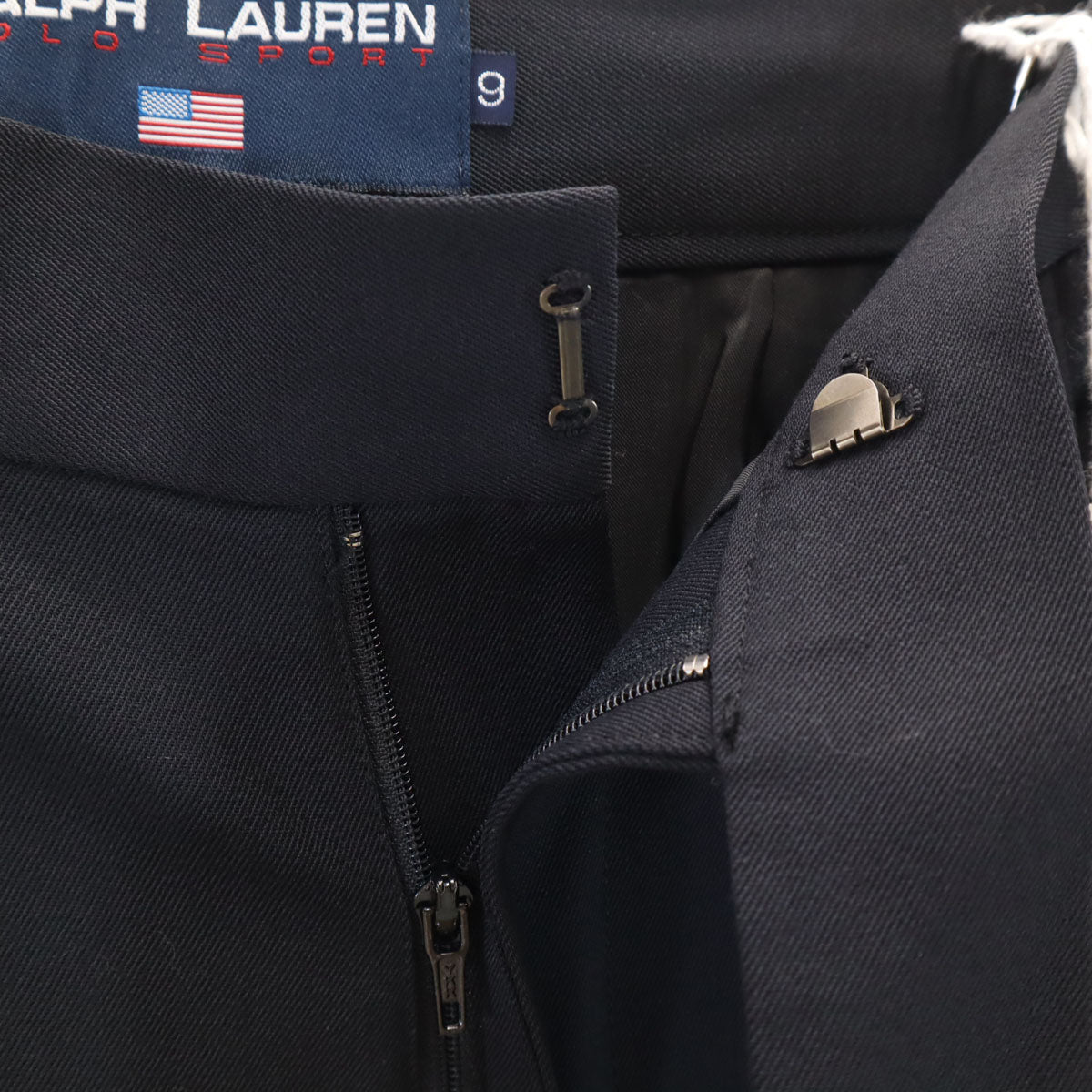 未使用 POLO SPORT RALPH LAUREN ポロスポーツ ラルフローレン スラックスパンツ 9 ブラック レディース