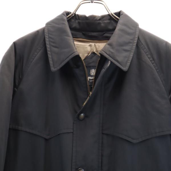 Aquascutum アクアスキュータム ダウンライナー付き 2way コート S ネイビー メンズ