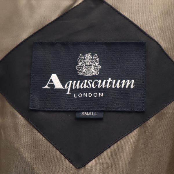 Aquascutum アクアスキュータム ダウンライナー付き 2way コート S ネイビー メンズ