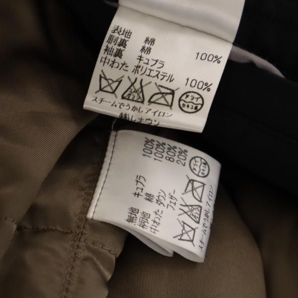 Aquascutum アクアスキュータム ダウンライナー付き 2way コート S ネイビー メンズ