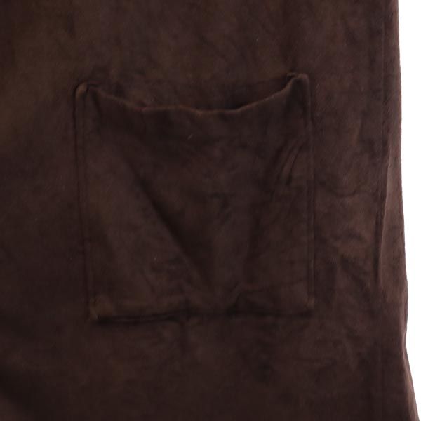 one size robe 70s ヴィンテージ ベルベット調 ローブ コート F ブラウン メンズ