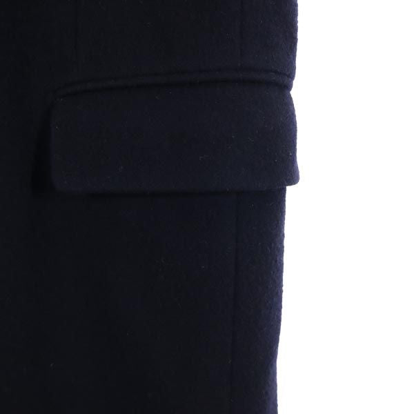 JOHN LAWRENCE SULLIVAN ジョンローレンスサリバン 日本製 ウールブレンド チェスターコート 34 ネイビー系 メンズ