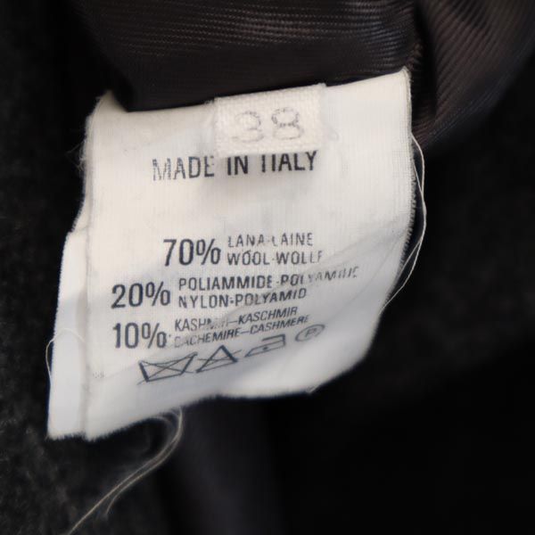 Emporio Armani エンポリオアルマーニ イタリア製 カシミヤブレンド コート 38 グレー レディース