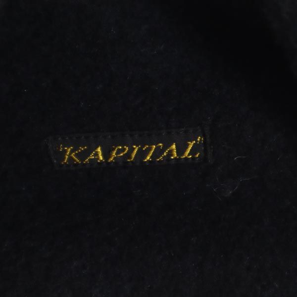 キャピタル 長袖 ウール100％ ガウンコート S ネイビー系 KAPITAL レディース