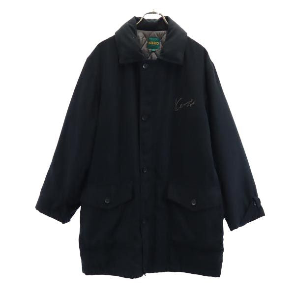 KENZO ケンゾー 90s ロング オールド ゴルフ コート 3 ブラック GOLF メンズ