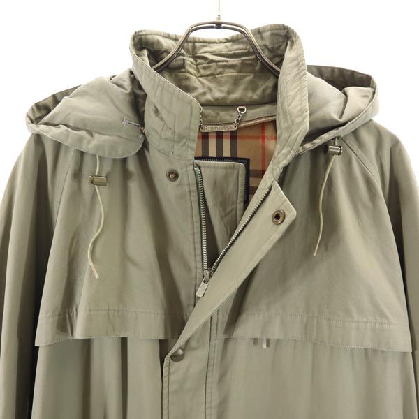 Burberrys バーバリーズ 90s オールド 長袖 コート L カーキ フード メンズ