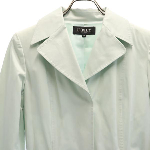 FOXEY フォクシー 日本製 コート F ブルー系 レディース