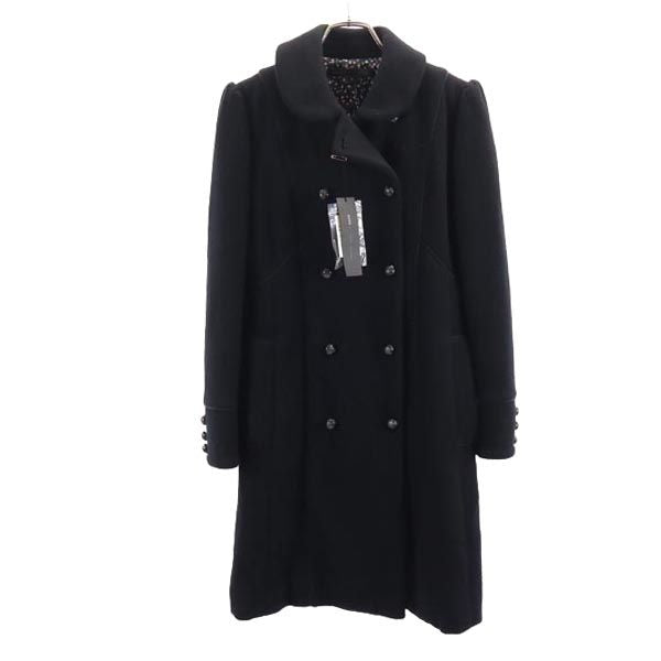 未使用 MARC BY MARC JACOBS マークバイマークジェイコブス ウールブレンド ピーコート 4 ブラック レディース