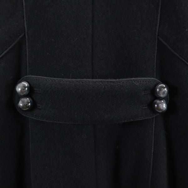 未使用 MARC BY MARC JACOBS マークバイマークジェイコブス ウールブレンド ピーコート 4 ブラック レディース