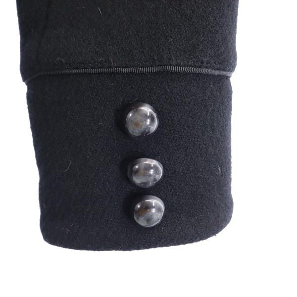 未使用 MARC BY MARC JACOBS マークバイマークジェイコブス ウールブレンド ピーコート 4 ブラック レディース