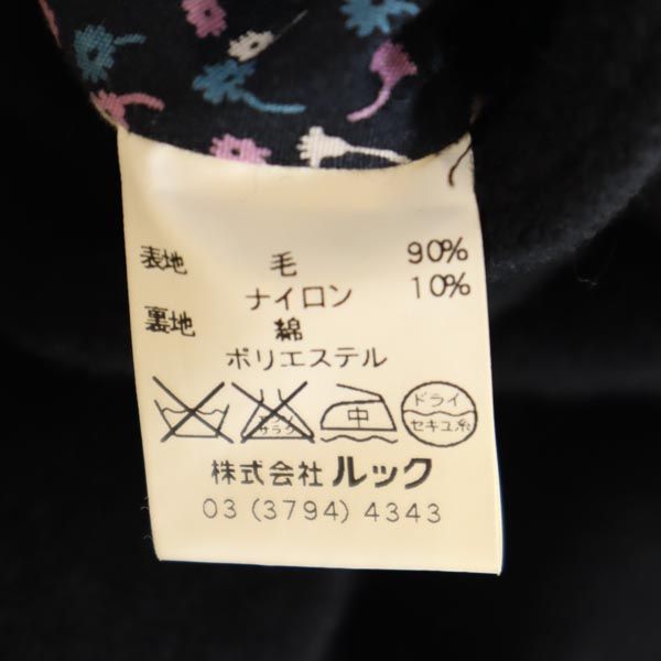 未使用 MARC BY MARC JACOBS マークバイマークジェイコブス ウールブレンド ピーコート 4 ブラック レディース