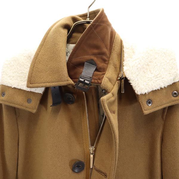 FACTOTUM ファクトタム 日本製 ウールブレンド コート 46 ベージュ系 メンズ