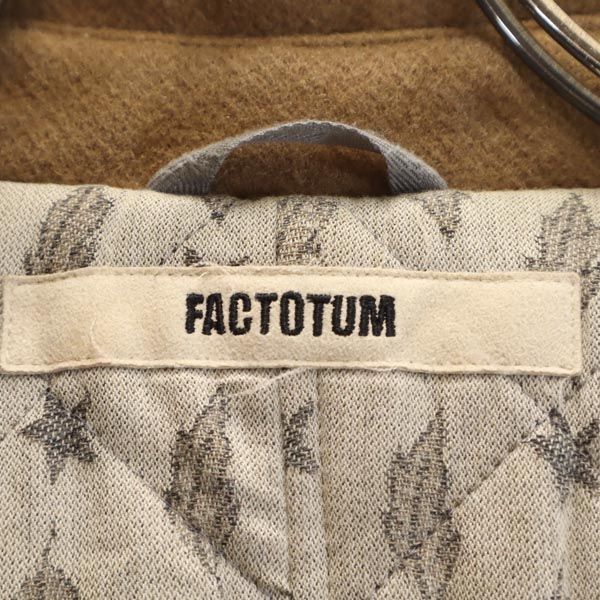 ファクトタム 日本製 ウールブレンド コート 46 ベージュ系 FACTOTUM メンズ