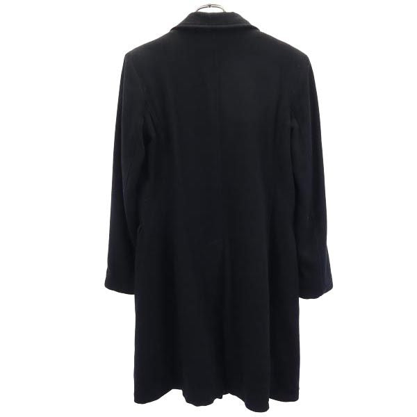 ARMANI JEANS アルマーニジーンズ イタリア製 ウールブレンド チェスターコート USA8 黒 レディース