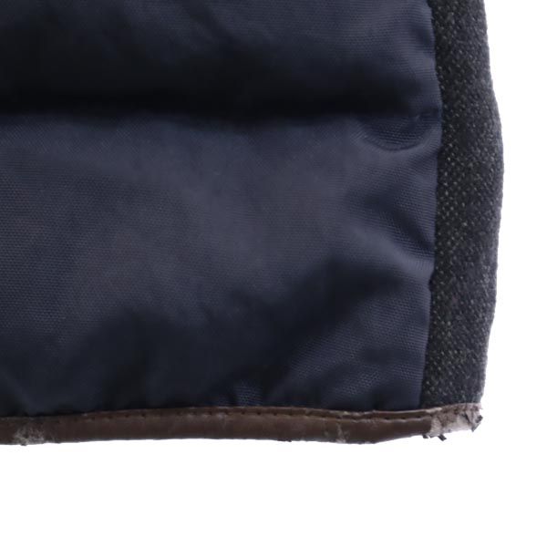 MARNI マルニ フェザー ダウンコート 44 ネイビー系 袖切替 レディース