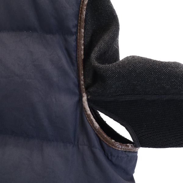 MARNI マルニ フェザー ダウンコート 44 ネイビー系 袖切替 レディース