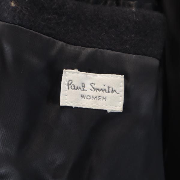 Paul Smith ポールスミス ウールブレンド チェスターコート 40 黒 レディース