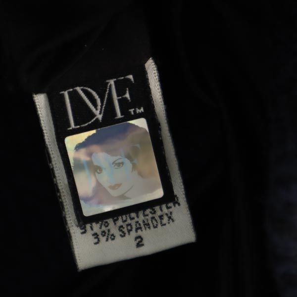 DIANE VON FURSTENBERG ダイアンフォンファステンバーグ フリル ロング コート S ネイビー レディース