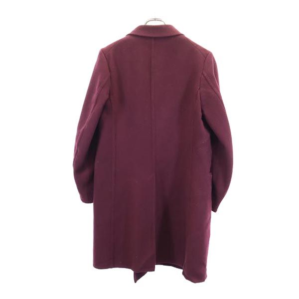 UNIQLO ユニクロ プラスジェ ダブルブレス コート M ワイン系 212-435937 レディース