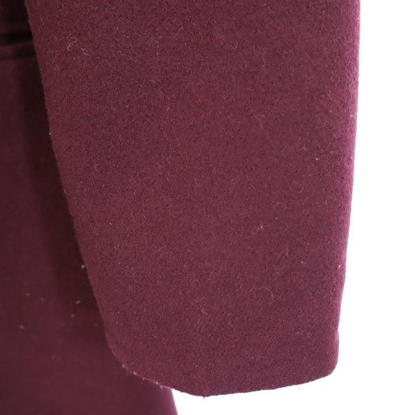 UNIQLO ユニクロ プラスジェ ダブルブレス コート M ワイン系 212-435937 レディース