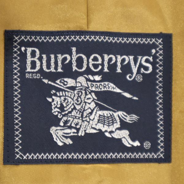 バーバリーズ 90s 日本製 オールド 2way コート 90-165-4 カーキ Burberrys ライナー付き コーデュロイ襟 ウエストベルト メンズ