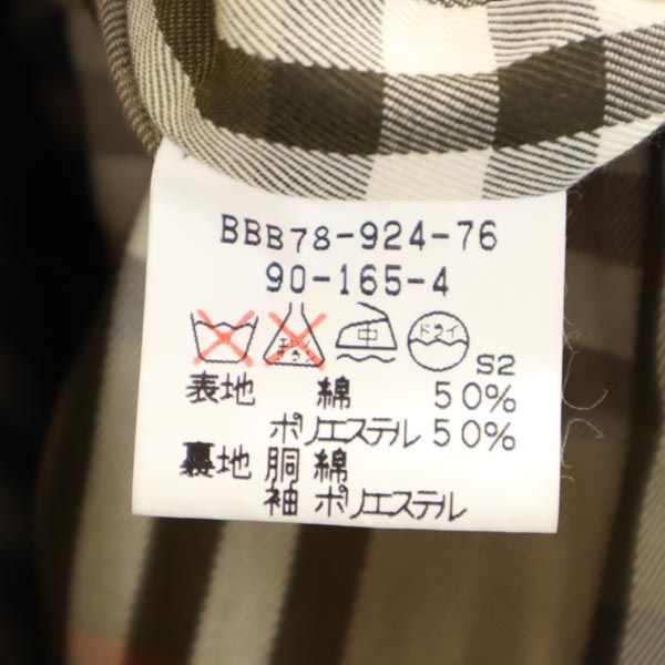 バーバリーズ 90s 日本製 オールド 2way コート 90-165-4 カーキ Burberrys ライナー付き コーデュロイ襟 ウエストベルト メンズ