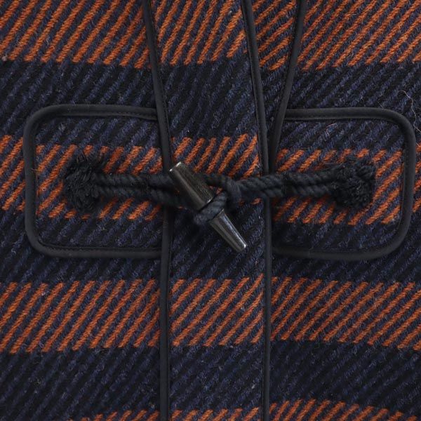 シーバイクロエ ボーダー ウールブレンド ダッフルコート 34 ネイビー系 SEE BY CHLOE レディース