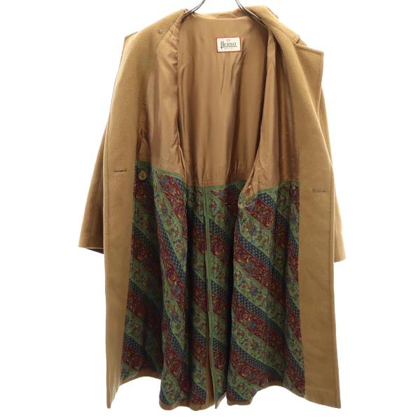 Herno ヘルノ イタリア製 長袖 ウールコート ブラウン系 レディース
