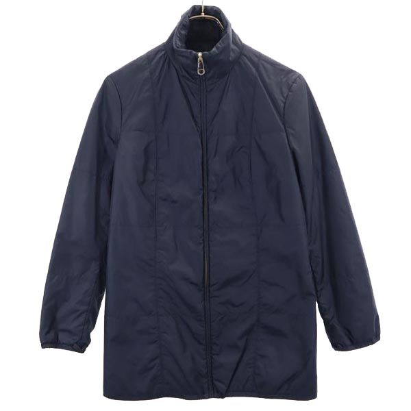 BOSS HUGO BOSS ボスヒューゴボス ライナー付き ウールコート 6 ネイビー レディース